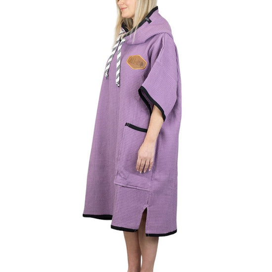 Waffle T Poncho - Purple Waffle One Size