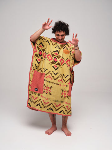 Poncho handdoek - Indisch Marron