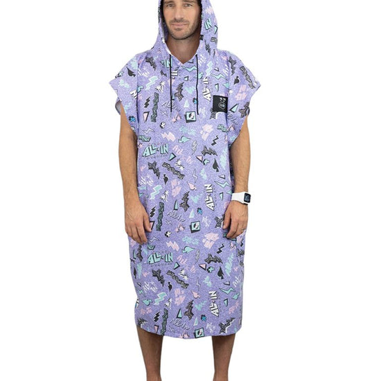 Travel Poncho - Pop 80s Violet One Size