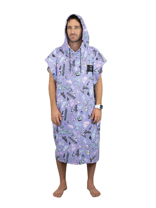 Travel Poncho - Pop 80s Violet One Size