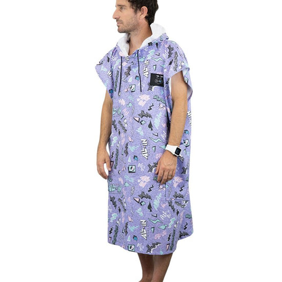 Travel Poncho - Pop 80s Violet One Size