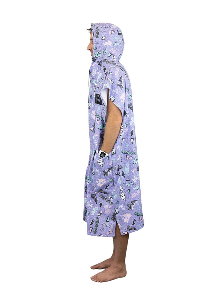 Travel Poncho - Pop 80s Violet One Size