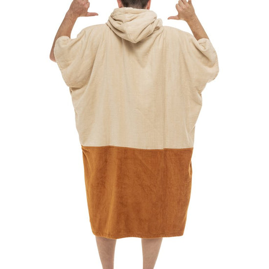 V Poncho Beach Crew - Nature Beige Talla única