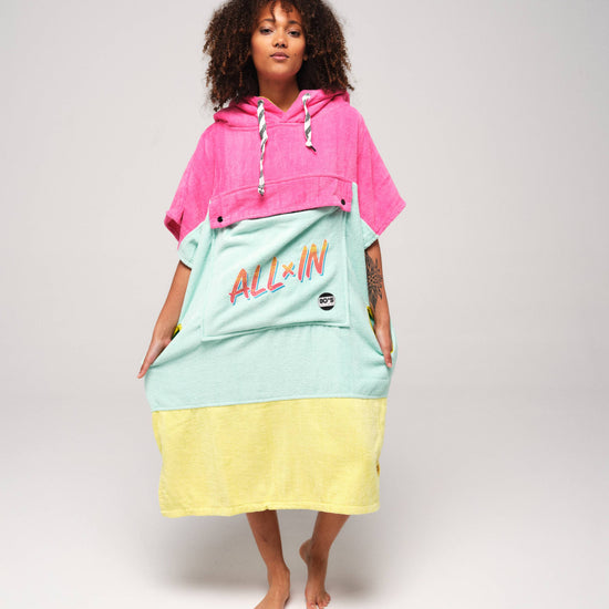 V Poncho Beach Crew - 80 Ies Talla Única