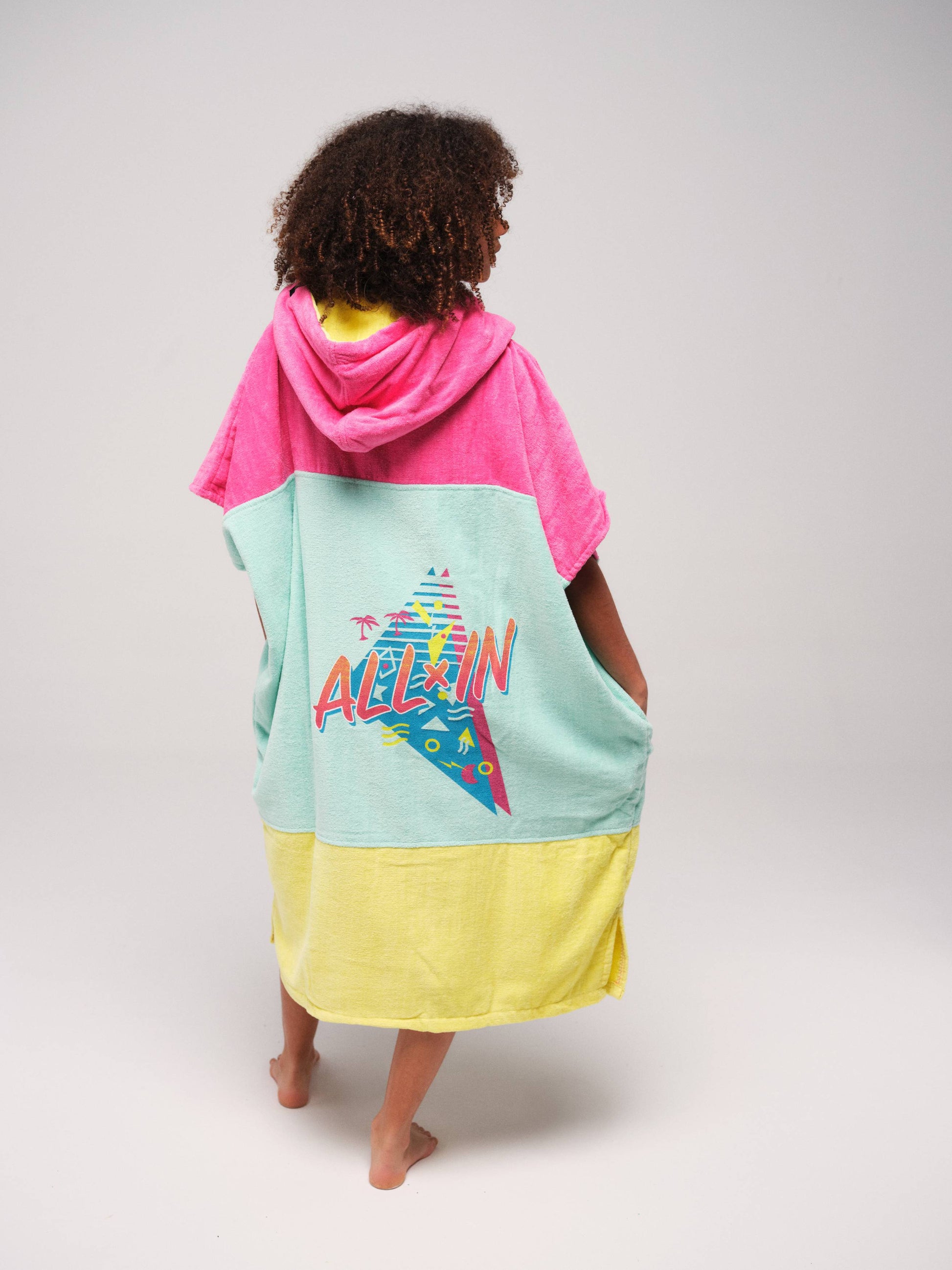 V Poncho Beach Crew - 80 Ies Talla Única