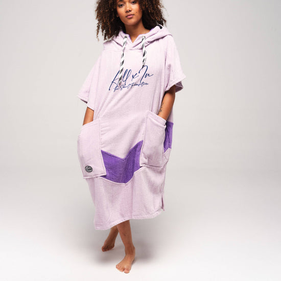 V Poncho Beach Crew - Soul Surf Viola One Size