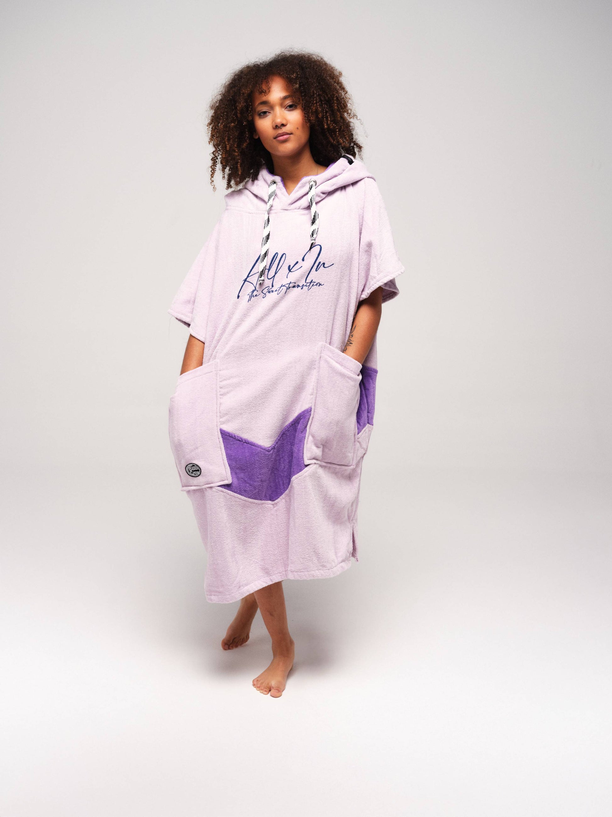 V Poncho Beach Crew - Soul Surf Viola One Size