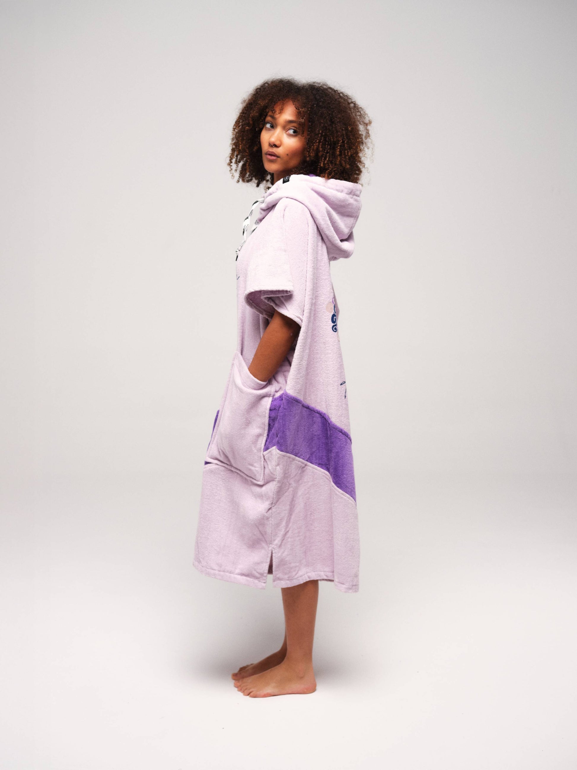 V Poncho Beach Crew - Soul Surf Viola One Size