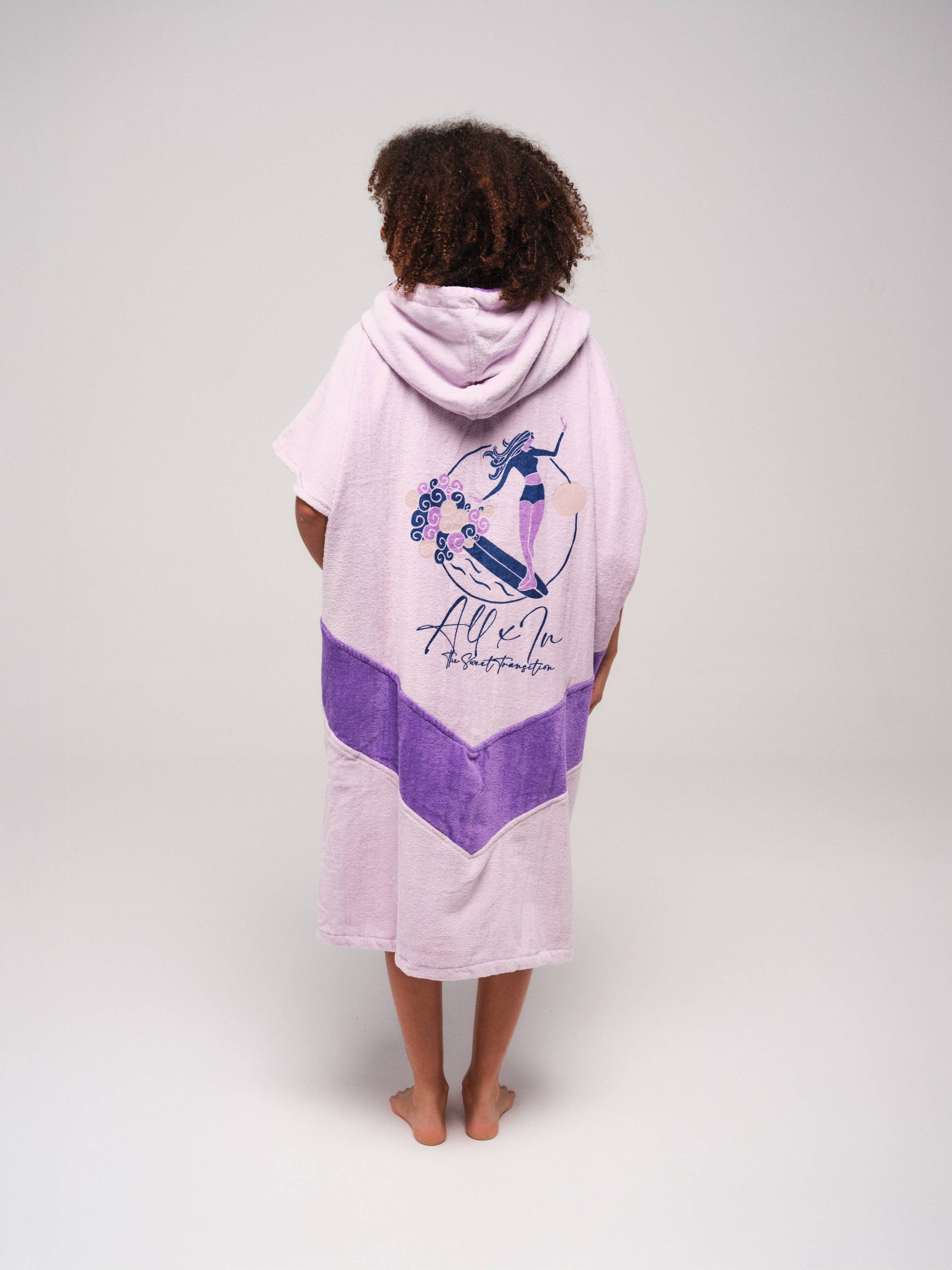 V Poncho Beach Crew - Soul Surf Viola One Size