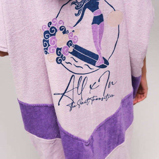 V Poncho Beach Crew - Soul Surf Viola One Size