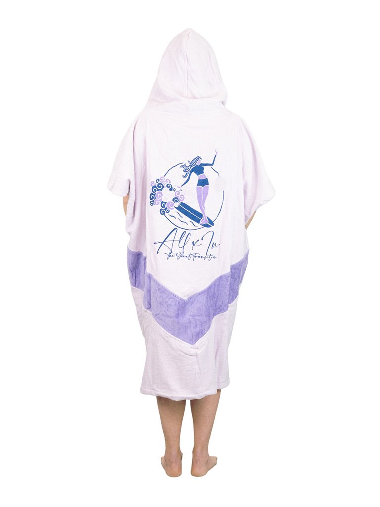 V Poncho Beach Crew - Soul Surf Viola One Size