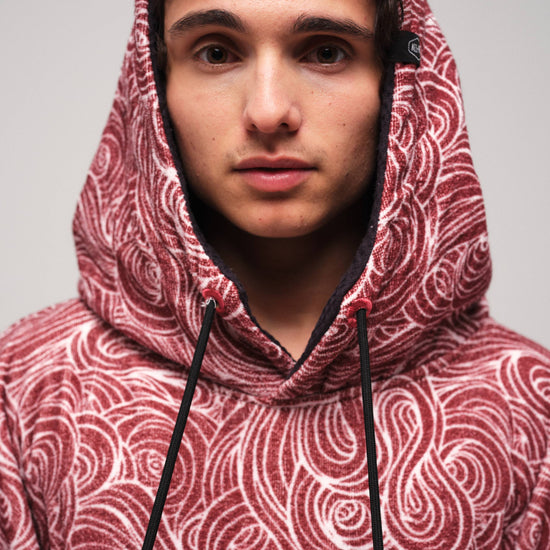 V Poncho - Japanese Red One Size