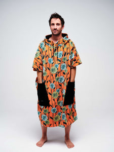 Poncho adulto con cuello en V - Diente de león