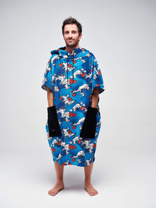 Poncho adulto con corte en V - Nippon Wave