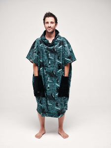 Poncho adulto con corte en V - Surf