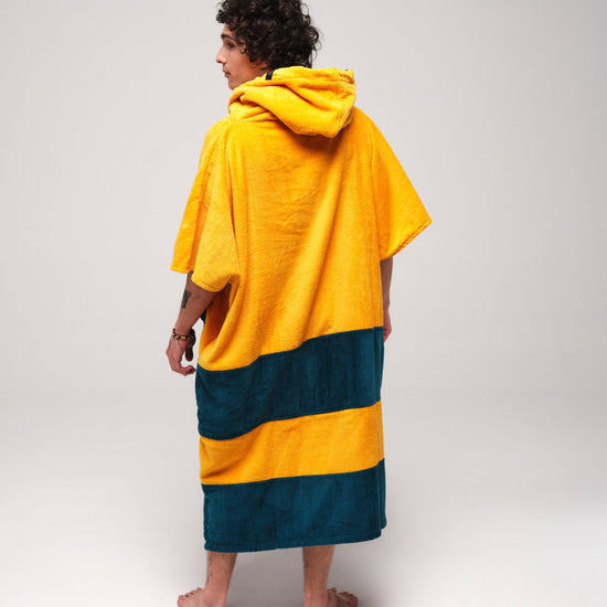 V Poncho Beach Crew - Oro Verde Una Talla