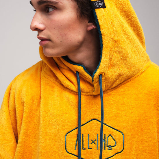 V Poncho Beach Crew - Oro Verde Una Talla