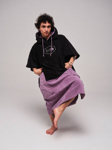 Poncho cuello pico adulto - Nirvana Negro