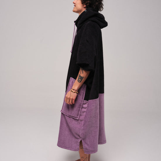 V Poncho Flash Line - Black Nirvana One Size