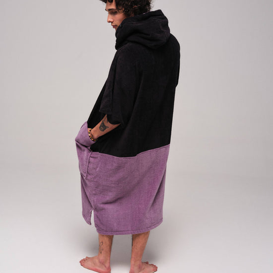 V Poncho Flash Line - Black Nirvana One Size