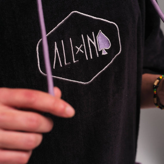 V Poncho Flash Line - Black Nirvana One Size