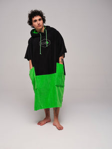 Flash V-Cut Poncho Adulto - Negro / Primavera