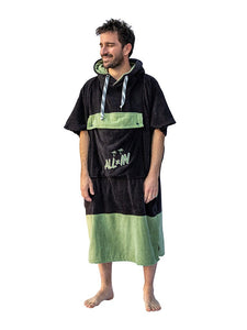 Flash V-Cut Poncho Adulto - Negro / Caqui