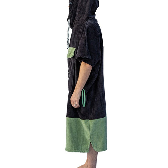 V Poncho Flash Line - Zwart / Kaki Eén maat