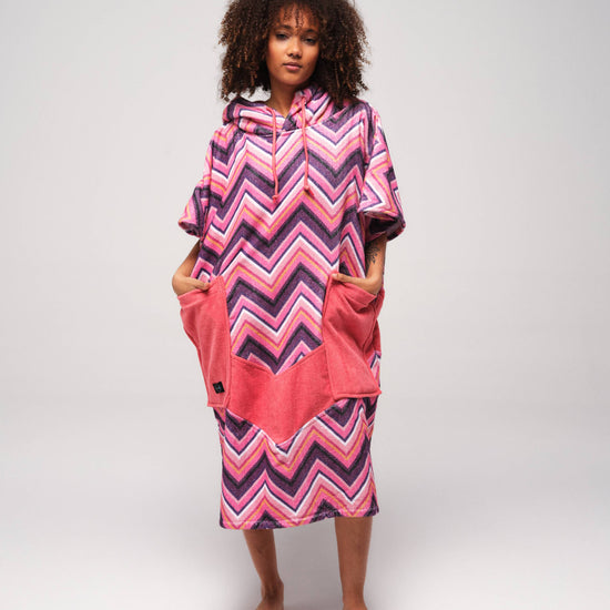 V Jacquard Poncho - Yucatan Eén maat