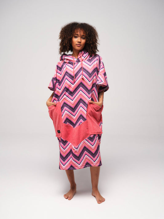 V Jacquard Poncho - Yucatan Eén maat