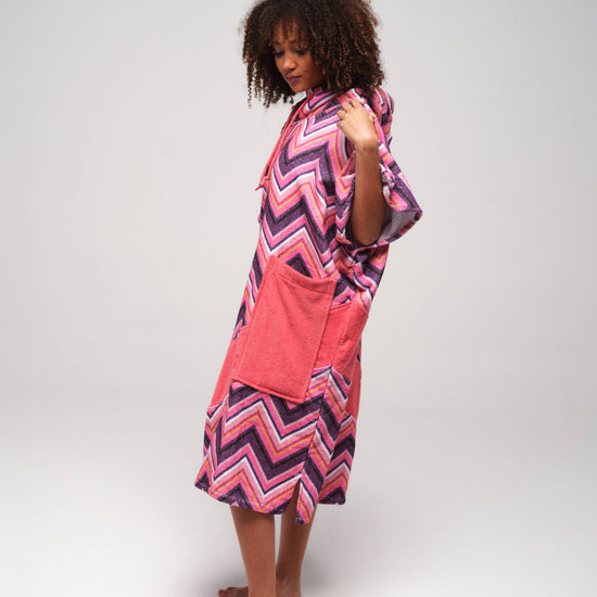 V Jacquard Poncho - Yucatan Eén maat