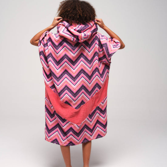 V Jacquard Poncho - Yucatan Eén maat