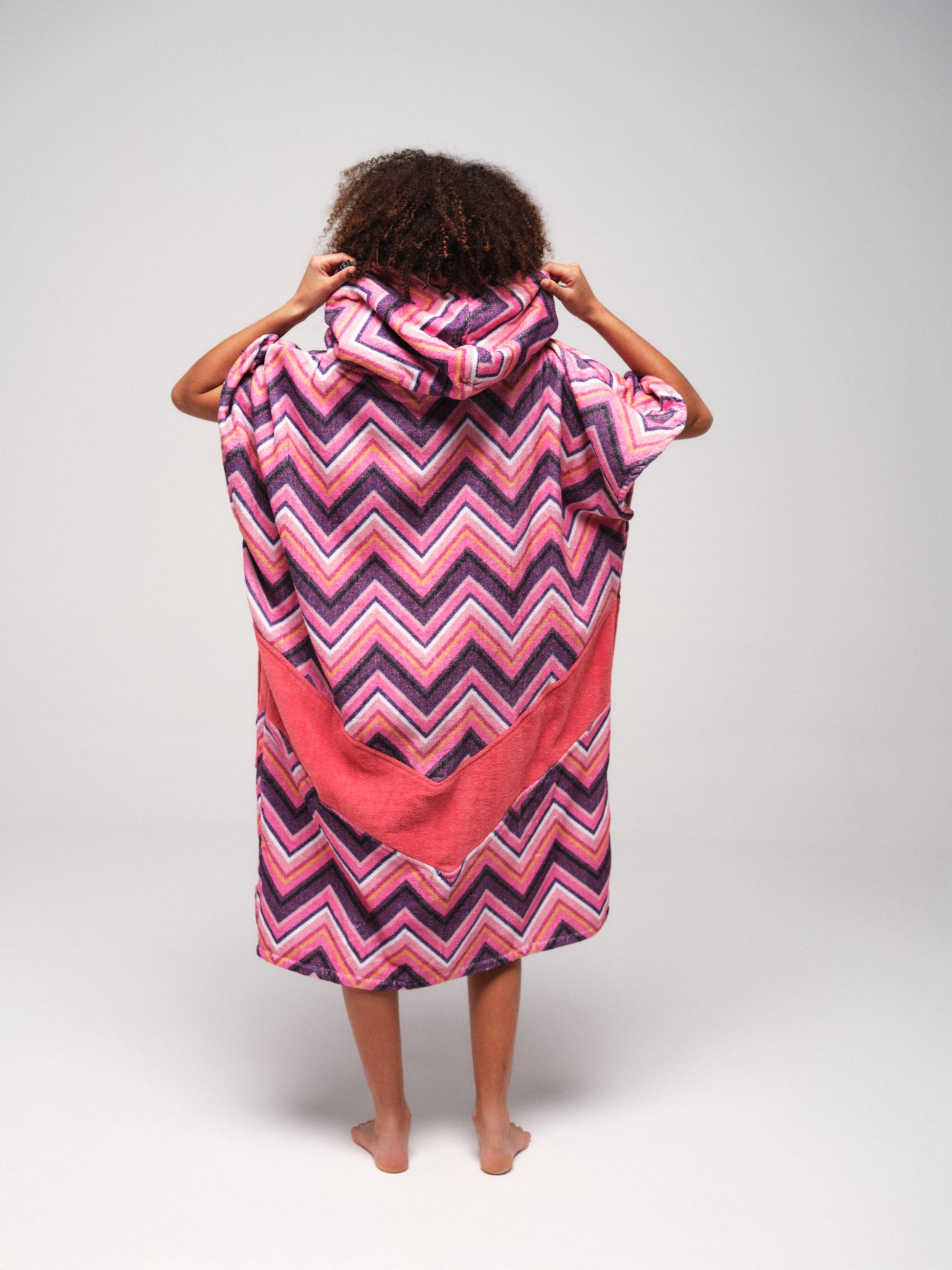 V Jacquard Poncho - Yucatan Eén maat
