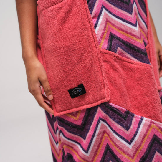 V Jacquard Poncho - Yucatan Eén maat