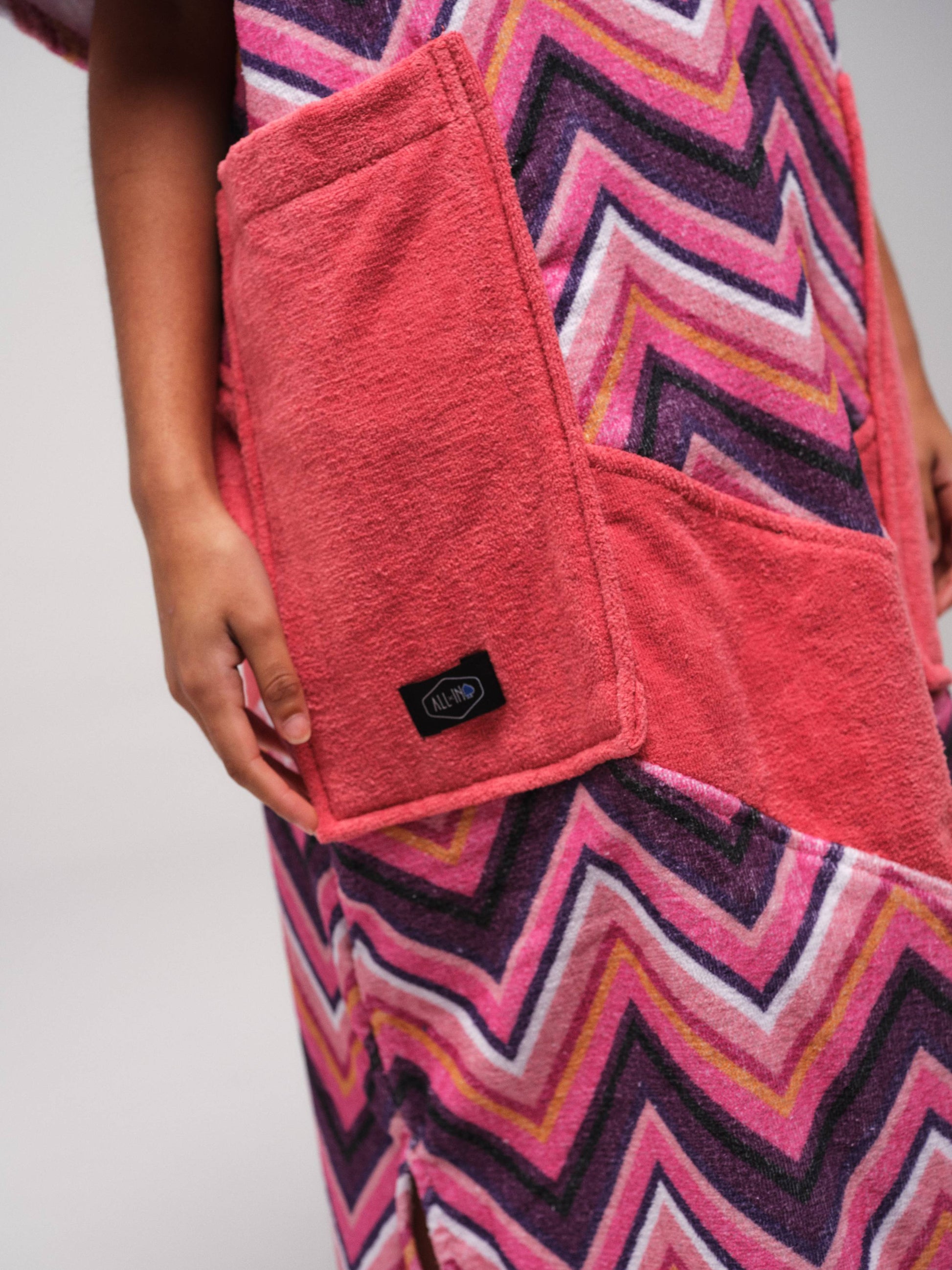 V Jacquard Poncho - Yucatan Eén maat