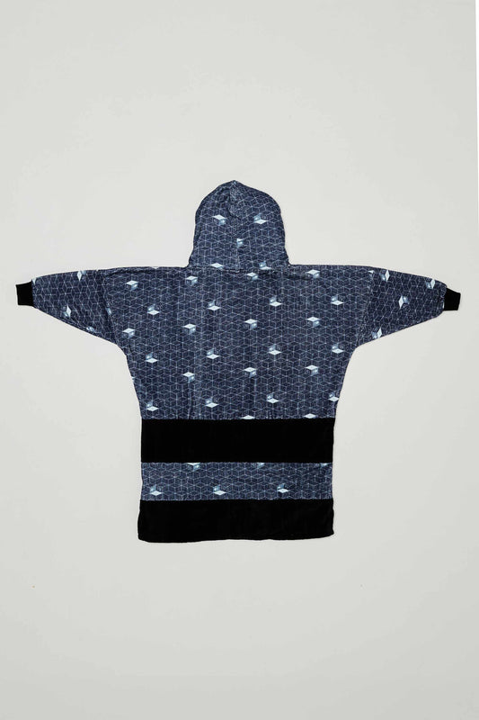 Junior Poncho met lange mouwen - Belettering 9-15 jaar