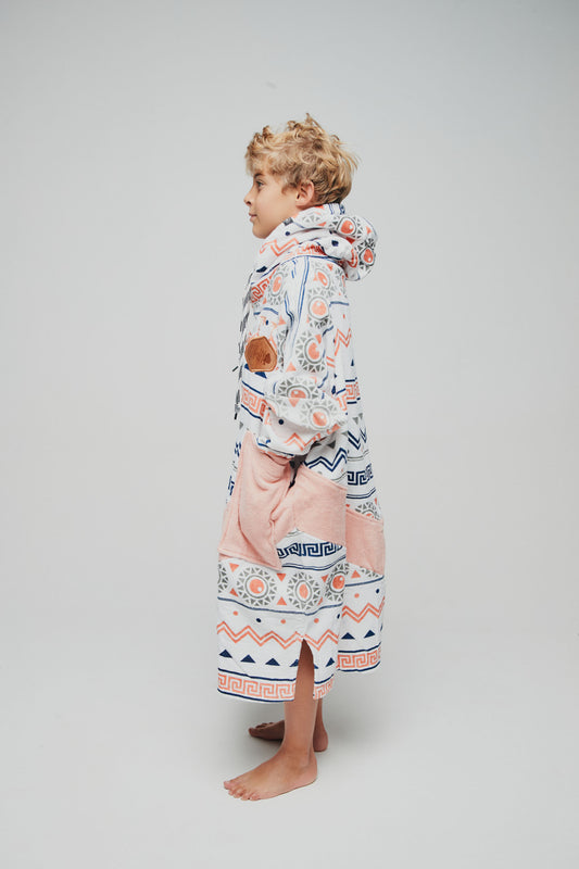 Poncho Junior à manches longues - Maya