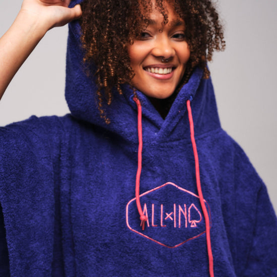 V Poncho Organic - Spectrum Rose One Size