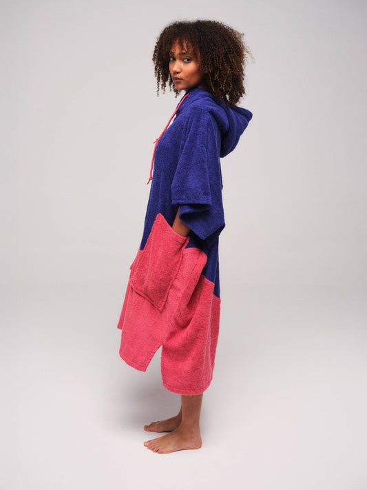 V Poncho Organic - Spectrum Rose One Size