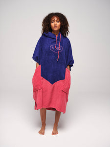 Poncho adulto con cuello en V - Spectrum Rose