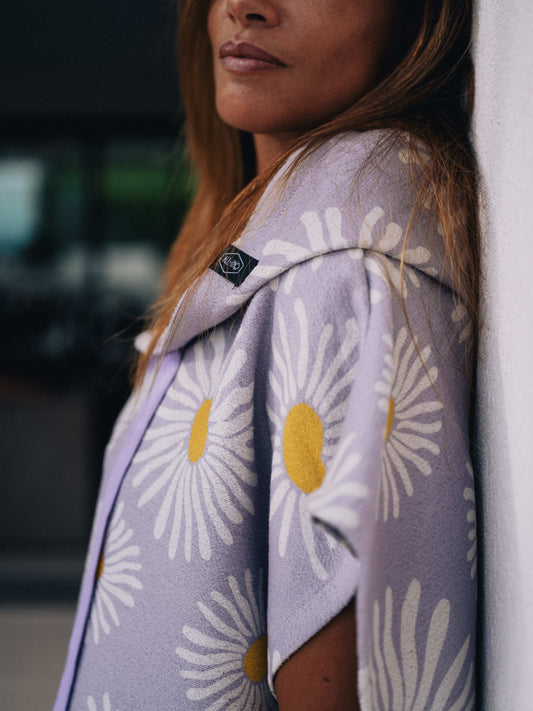 Lightweight poncho - Flower Power