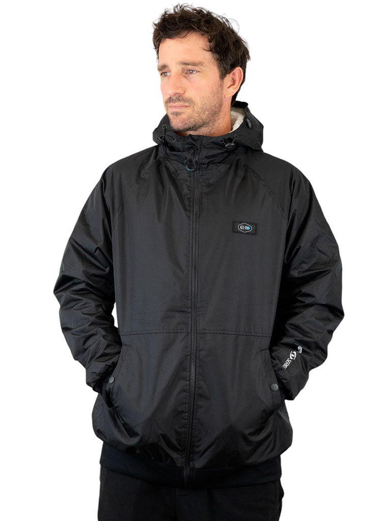 Chaqueta Storm - Negra / Turquesa L