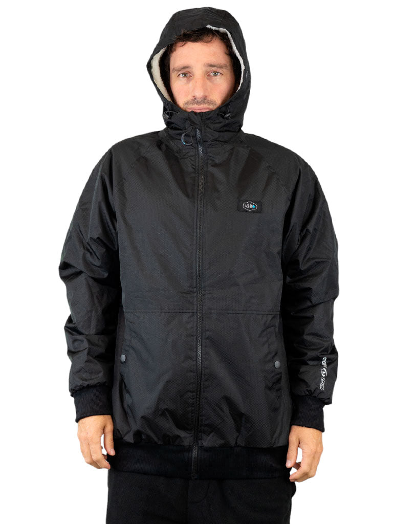 Chaqueta Storm - Negra / Turquesa L