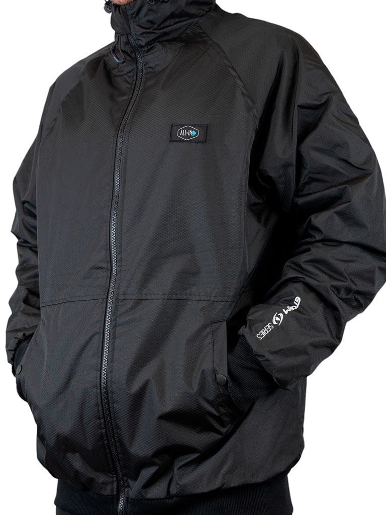 Chaqueta Storm - Negra / Turquesa L