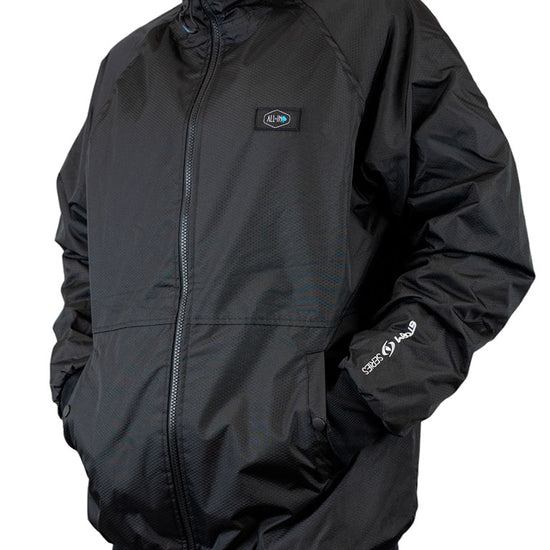 Chaqueta Storm - Negra / Turquesa L