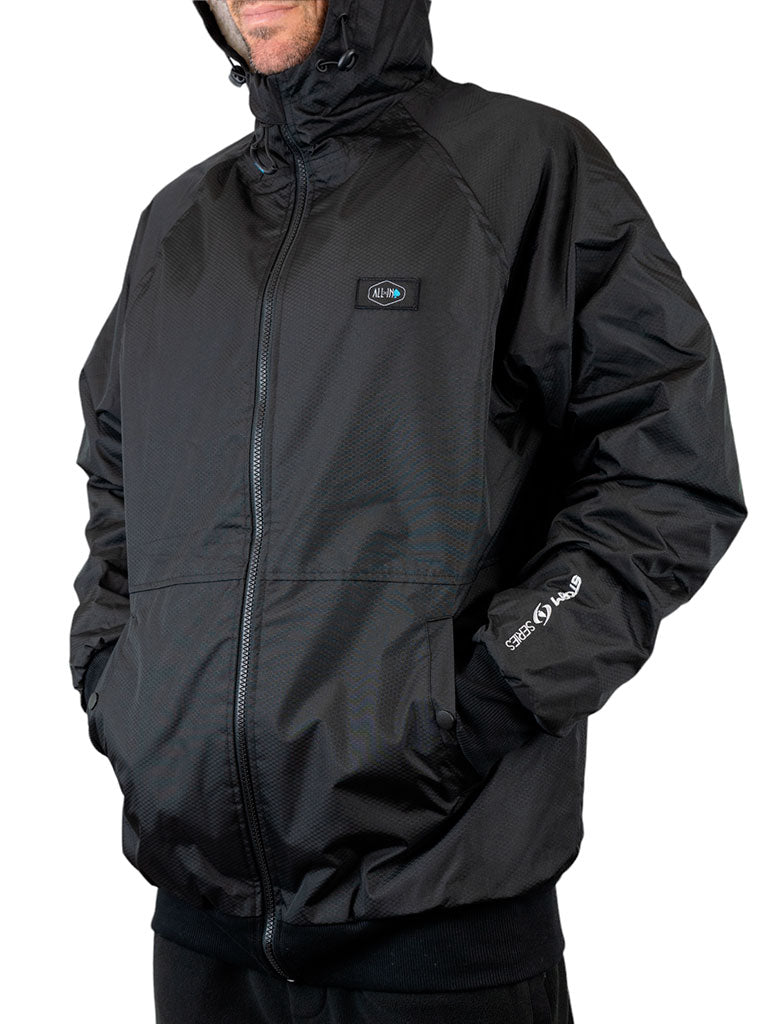 Chaqueta Storm - Negra / Turquesa L