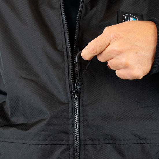 Chaqueta Storm - Negra / Turquesa L