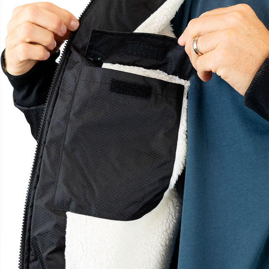 Chaqueta Storm - Negra / Turquesa L