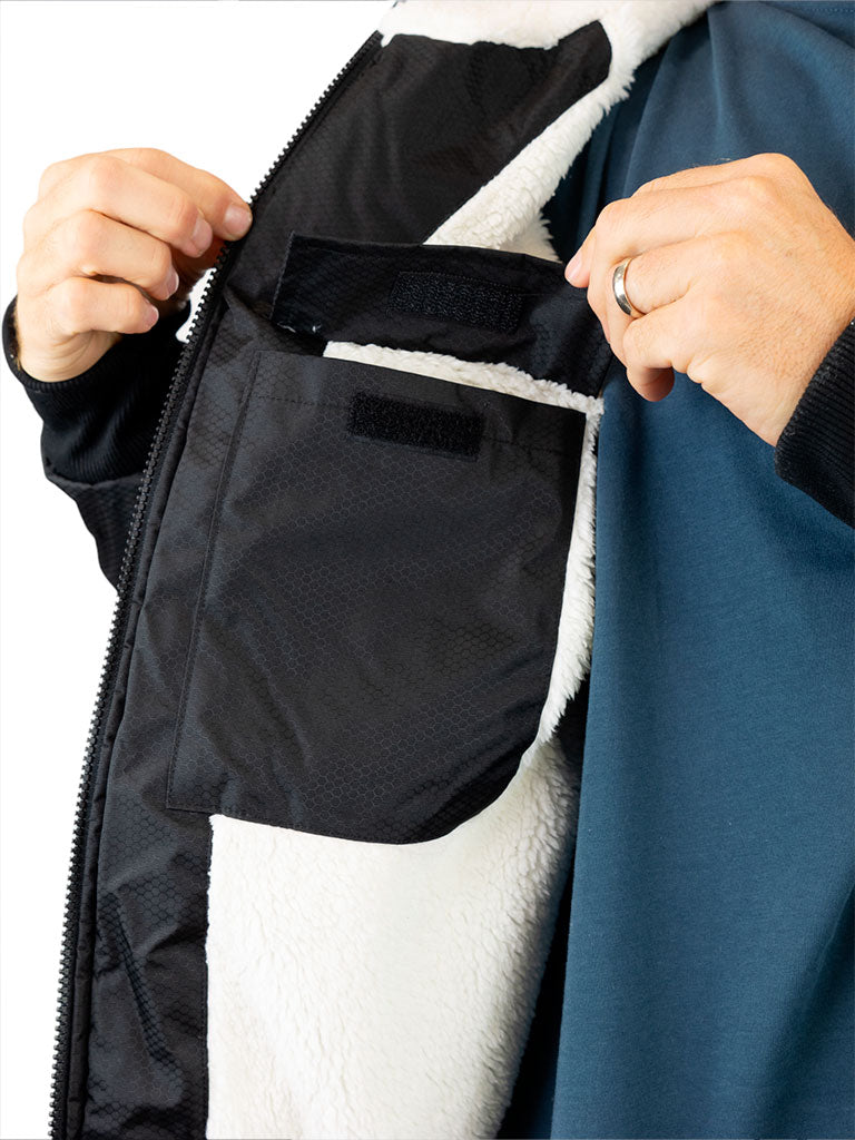 Chaqueta Storm - Negra / Turquesa L