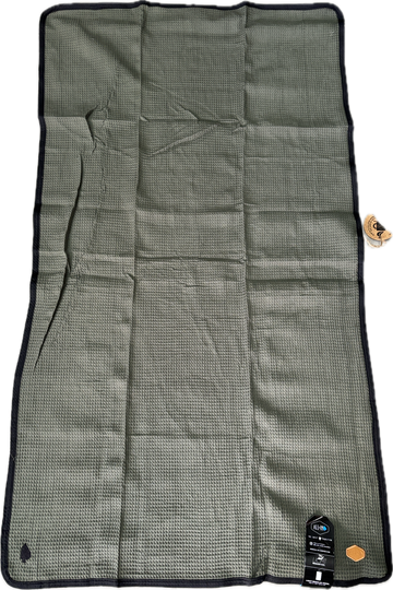 Serviette de plage légère - KAKI WAFFLE